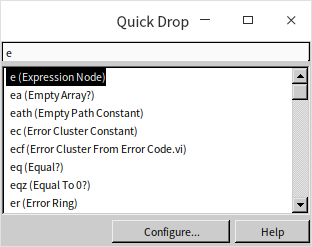 Quick Drop Shortcut